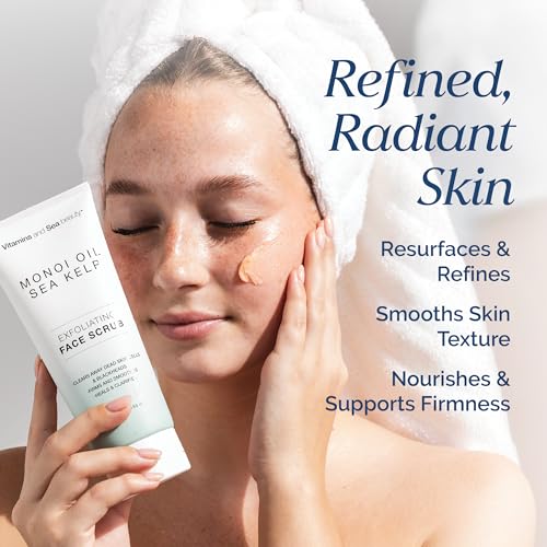 Exfoliating Face Scrub with Monoi Oil & Sea Kelp | Vegan