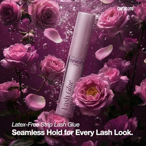 Curacoro Latex-Free Strip Lash Glue - Clear Eyelash Adhesive 5ml