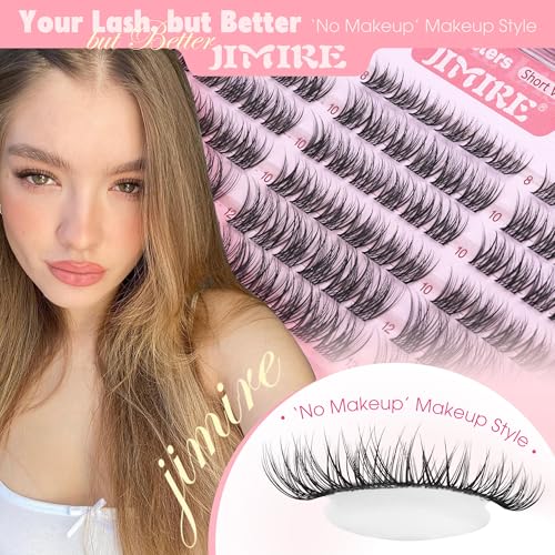 Natural Wispy Lash Clusters 8-12mm Short Eyelash Extensions (120Pcs)