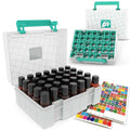 Essential Oil Organizer for 35 Bottles UV-Filtering Hard Shell Case