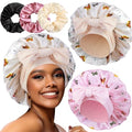 Satin Bonnets for Sleeping & Braids with Scrunchies
