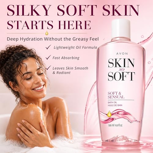 Moisturizing Body Oil with Argan - 16.9 oz Soft & Sensual Bath Oil
