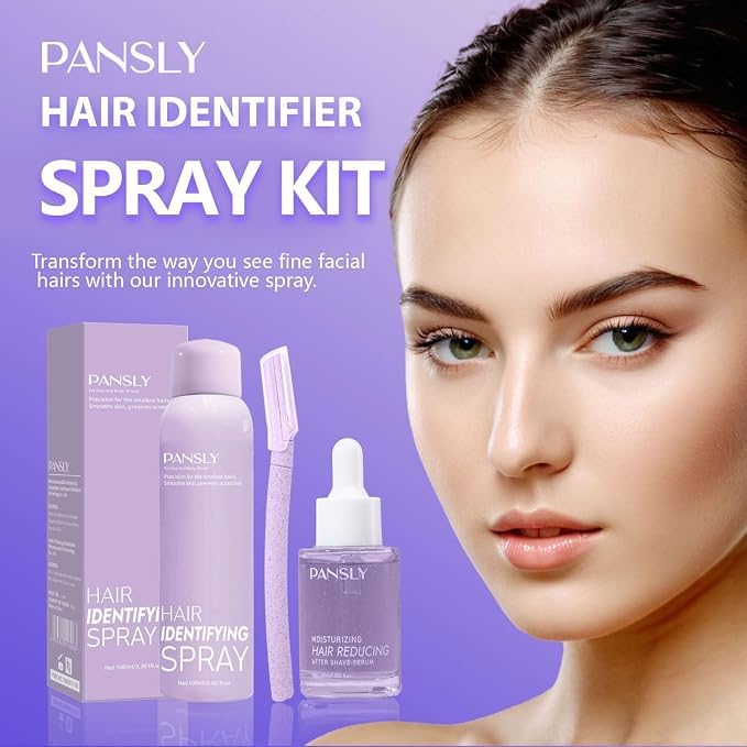 Hair Identifying Spray Kit with After Shave Serum 100mL + 30mL for Face & Body Hair Removal