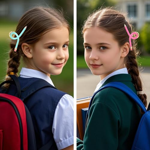 Pencil Hair Claw Clips for Thick Hair - Pack of 3