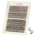 LAVONE DIY Lash Clusters 280PCS Waterproof Natural & Dramatic Eyelash Extensions