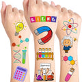 Science Temporary Tattoos for Kids, 96 Pcs Party Favors