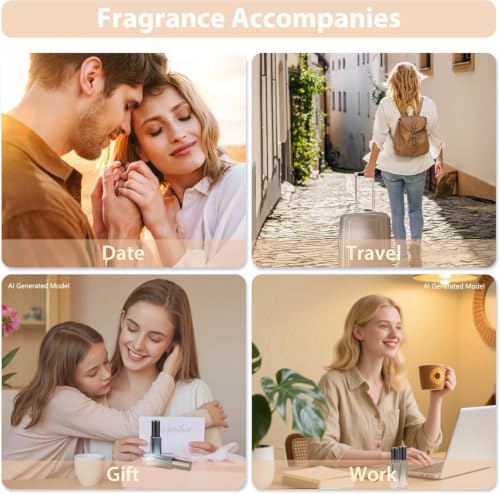 ZIZEMOJA Refillable Perfume Atomizer Set - 3 Pack 10ml Leak-Proof Bottles