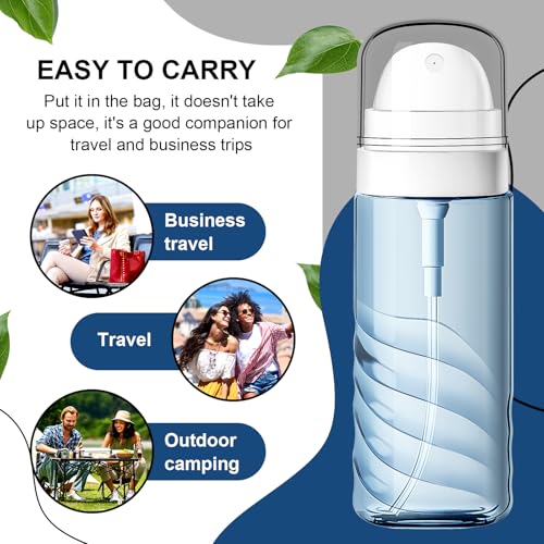2 Pack 2oz Fine Mist Spray Bottles, TSA Travel Size Refillable