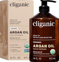 Cliganic Organic Argan Oil 16oz - 100% Pure & USDA Certified