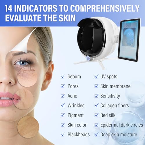 AI Skin Analyzer 13.3" with 38MP Camera & 8-Spectral Technology