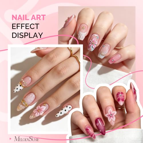 MelodySusie Pink Kolinsky Acrylic Nail Brush | Salon-Quality Nail Art Tool