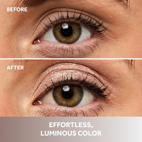 No7 Pro Artist Gilded Glimmer Cream Eyeshadow - Buildable Shimmer Eye Shadow for Bold, One-Swipe Color - Silky Long Wear Eye Makeup - Pearl Glow (3.4g)