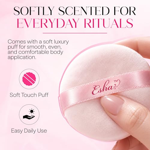 Esha Body Perfume Powder - Talc-Free Dusting Powder for Women