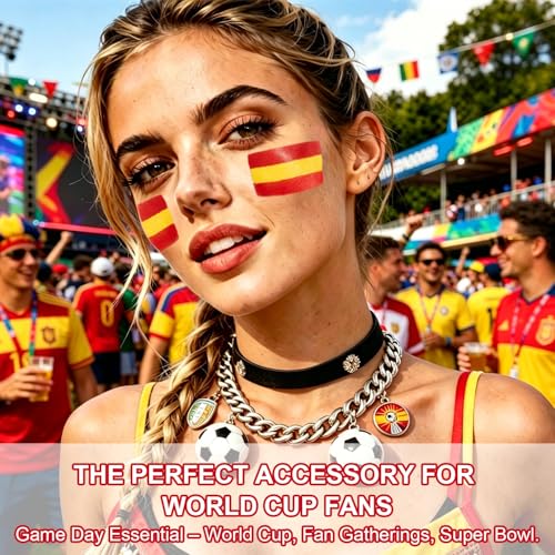 IFVGFB Spain Face & Body Paint Sticks - Bright Red & Yellow for Sports Fans
