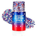 Red White Blue Glitter Stick for Face & Body