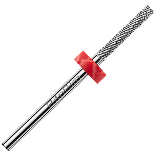 BITNBITH Nail Drill Bits Safety Cuticle Nail Buffer Bit 3/32",Tungsten Carbide Professional Drill Bit for Nail Prepare Nail Bed File Dead Skin Cleaning,Manicure 2-Way Rotate For Nail Home Salon,Fine