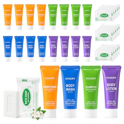 Hotel Toiletries Bulk Set - 50 Pcs Travel Size 5-in-1