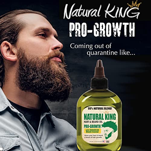 SFC Natural King Hair & Beard Oil with Jamaican Black Castor Oil - 7.1 oz