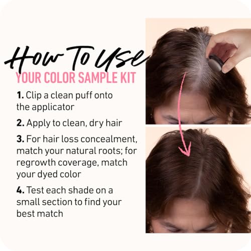 Boldify Hair Root Touch Up Powder Sample Kit - Gray Coverage
