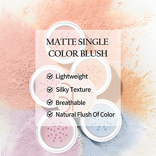 Boobeen Matte Blush Powder - Natural Pink Face Blush, Easily Blends, Satin Matte Finish