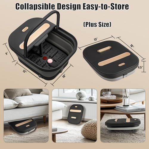 FOFOJÔY Collapsible Foot Spa Bath with Heat & Massage
