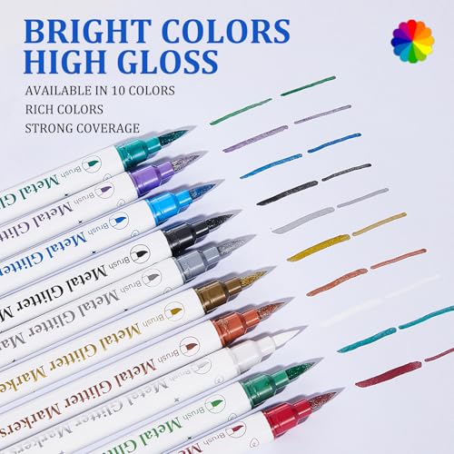 Temporary Tattoo Markers Kit with 160 Stencils & Nail Stickers