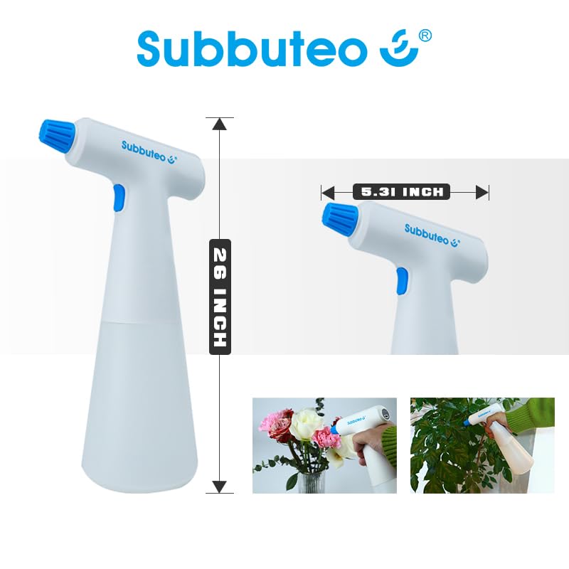 Subbuteo Electric Plant Mister Spray Bottle - 0.55L USB Auto Sprayer
