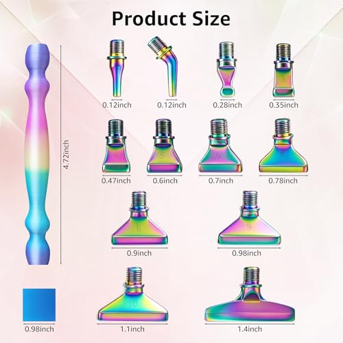 Tolcuez Diamond Painting Pen Kit Gradient Multicolor - 21Pcs Art Tools for DIY Crafts
