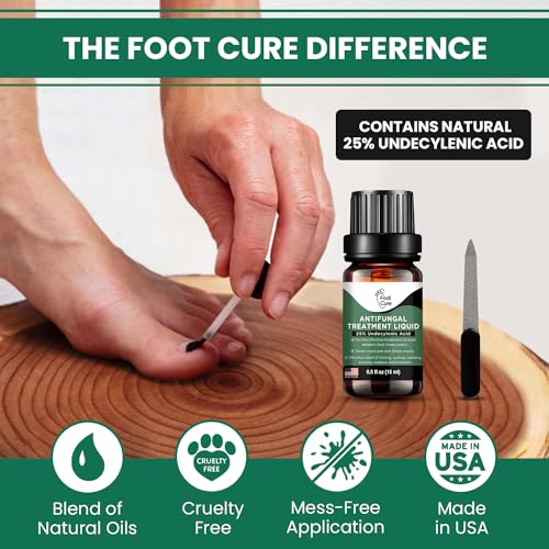 Toenail Treatment Liquid & Tea Tree Oil Foot Balm/Moisturizer For Dry Cracked Feet - Instantly Hydrates & Soothes Irritated Skin & Athletes Foot - Best Foot Care for Women and Men - Made in USA