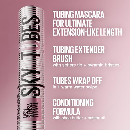 Maybelline Lash Sensational Sky Tubes Tubing Mascara - Lengthening & Waterproof