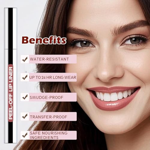 Waterproof Peel Off Lip Liner Stain - Long Lasting Matte