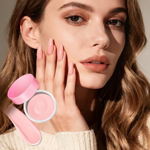 AZUREBEAUTY Sheer Nude Pink Nail Dip Powder - 60g Fast-Drying Salmon Rose