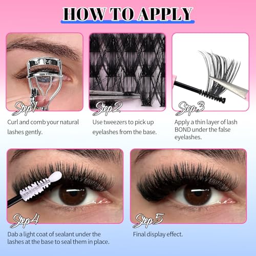 Lash Clusters Kit 800Pcs DIY Eyelash Extensions Bundle