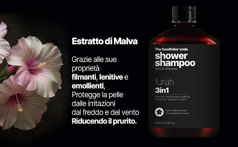 Goodfellas' Smile FURIAH 3-in-1 Shampoo & Body Wash, 500ml