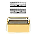 Replacement Shaver Foil and Cutter, Professional Replacement Shaver Foil Head Cutter Blade for BaBylissPRO Barberology FX Collection Metal Double Foil Shaver (Gold)