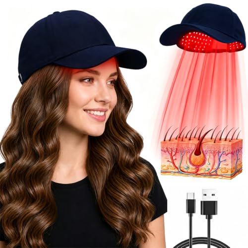 Red Light Therapy Laser Cap for Hair Growth – FDA-Cleared 650nm