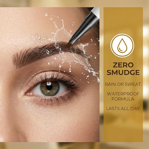 4-Claw Waterproof Liquid Eyebrow Pencil - Dark Coffee