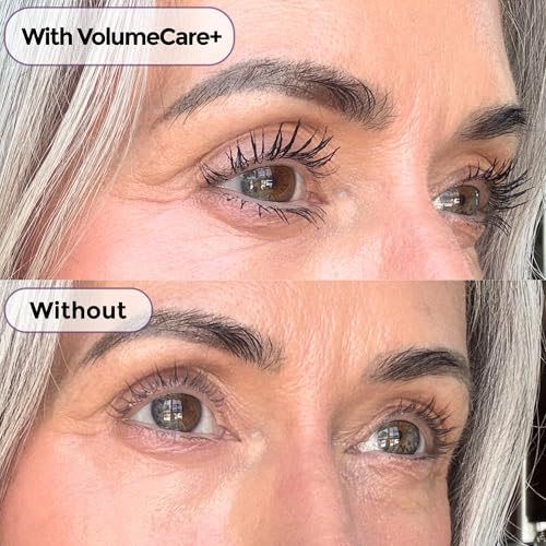 Rumi Cosmetiques VolumeCare+ Mascara for Mature Women, Natural Black, Waterproof