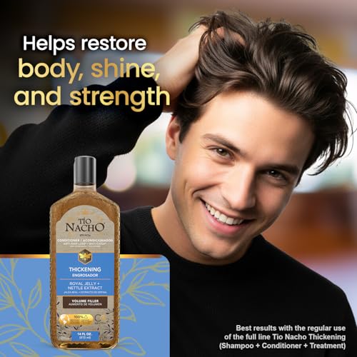 Tio Nacho Thickening Conditioner with Royal Jelly and Natural Extracts ? Hair Loss Conditioner for Men and Women ? Volumizing Formula for Fine, Thinning Hair ? Paraben & Sulfate Free, 14 Fl Oz