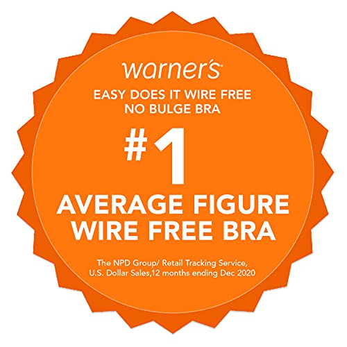 Warner's womens Easy Does It Underarm Smoothing With Seamless Stretch Wireless Lightly Lined Comfort Rm3911a Bra, Rich Black, X-Small US