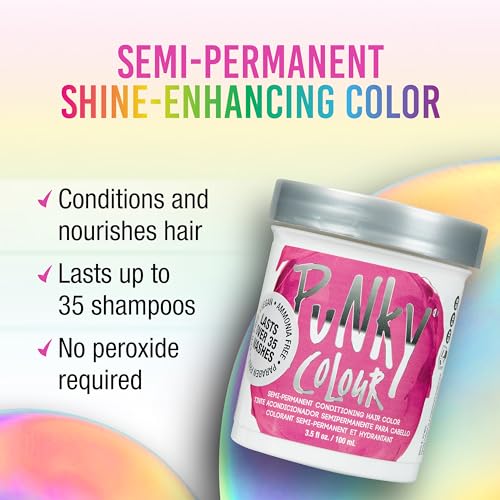 Punky Flamingo Pink Semi Permanent Hair Dye – Vibrant 3.5 oz