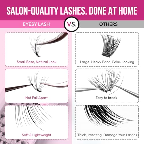 DIY Wispy Lash Clusters 96pcs 20D D Curl 9-16mm Mixed