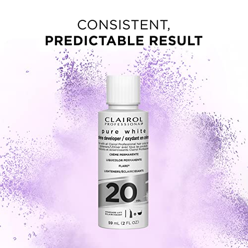 Clairol Professional Pure White 20 Volume Hair Developer - 2 Fl Oz Pack of 3