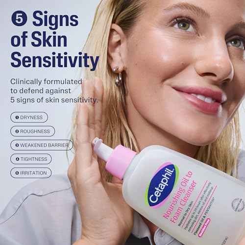 Cetaphil Nourishing Oil to Foam Facial Cleanser for Normal to Dry Skin, up to 24 Hour Hydration, 8 fl oz