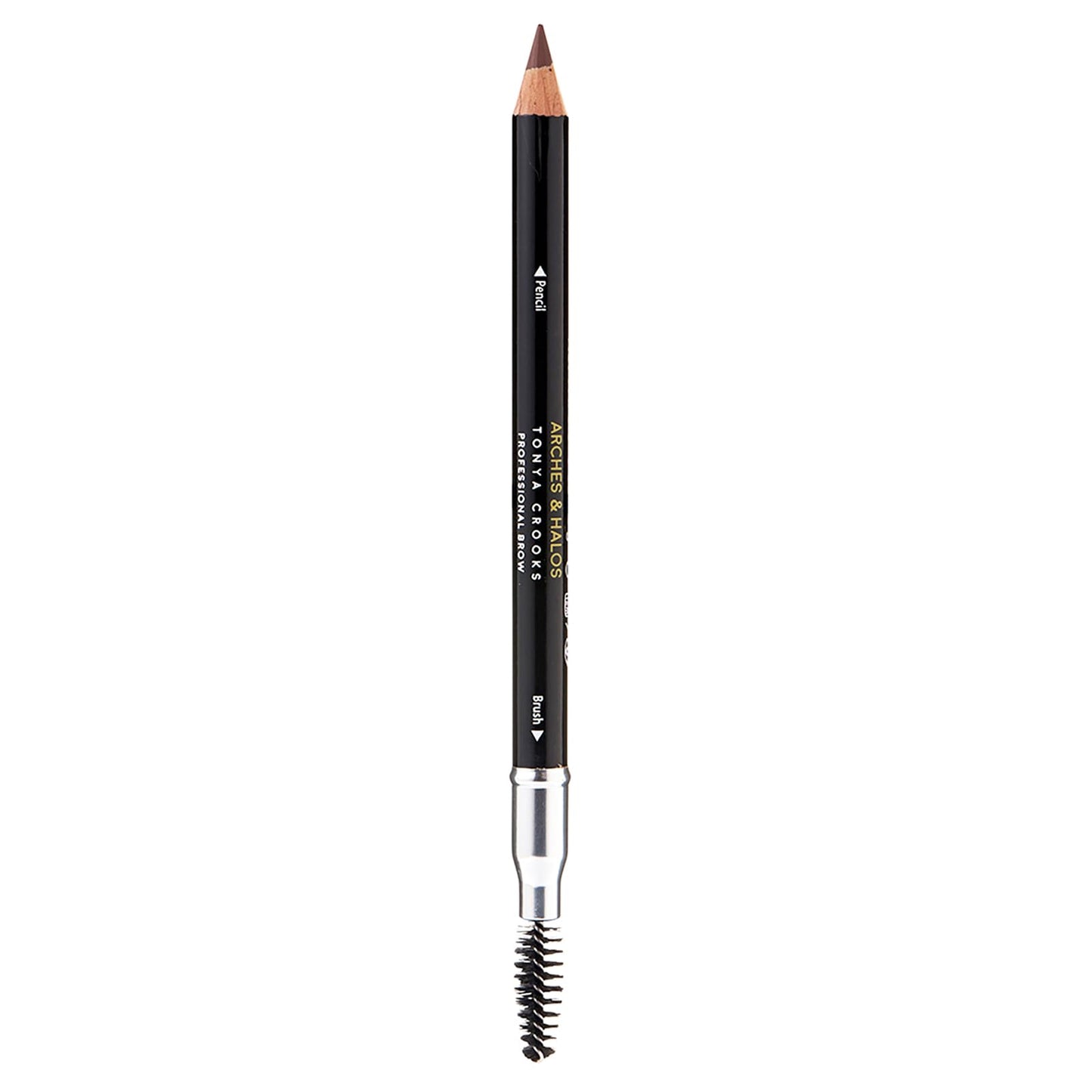 Arches & Halos Precision Brow Shaping Pencil - Dual Ended Wood Pencil - Buildable, Pigmented, Precise Brow Color - Vegan and Cruelty Free Makeup - Auburn - 0.070 oz