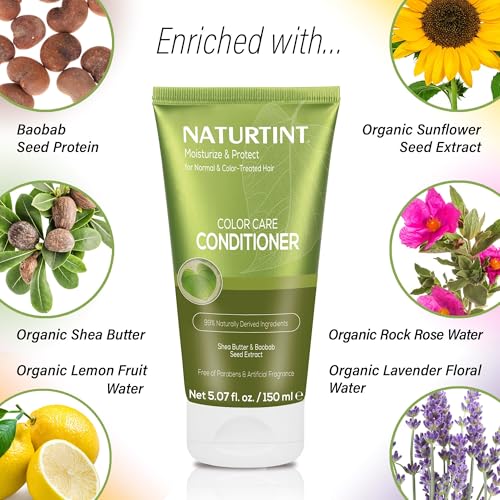 Naturtint Color Care Conditioner for Color-Treated & Dry Hair - Vegan & Paraben-Free
