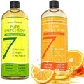 Seven Minerals EWG Verified Unscented Castile Soap & Sweet Orange Castile Soap