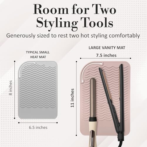 Heat Resistant Silicone Mat for Hair Tools | 450°F