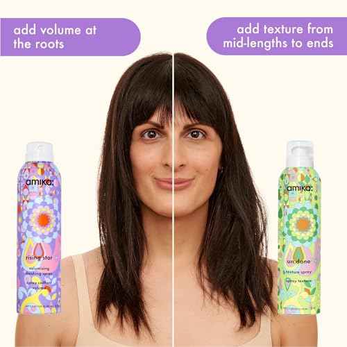 amika big mood volumizing styling set | gift set for touchable volume + texture