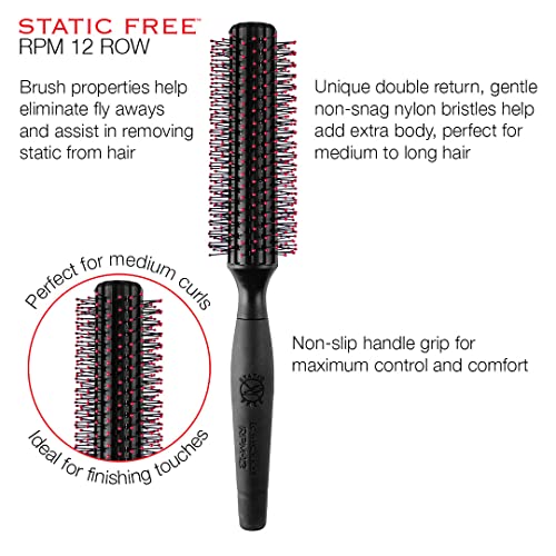 Cricket RPM 12 Round Hair Brush - Anti-Static, All Hair Types